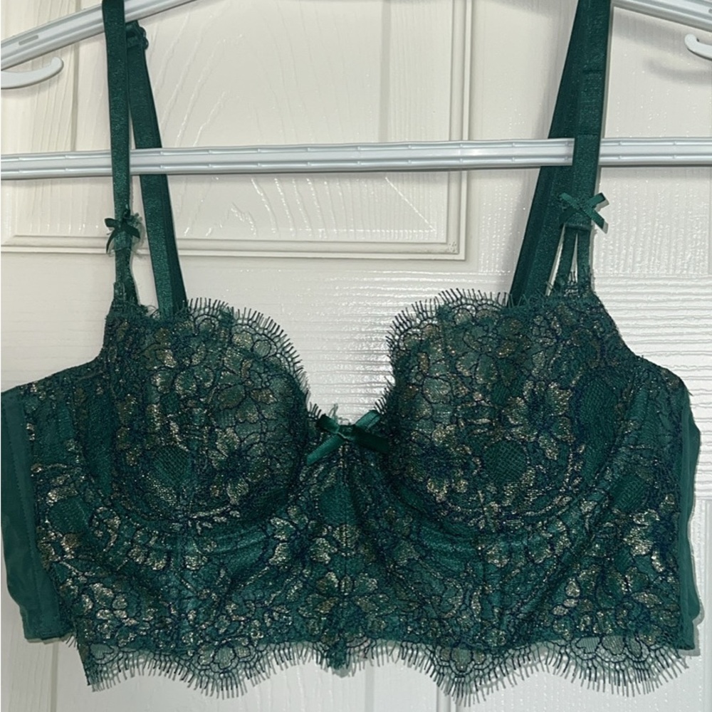 Bustier Lace Green Bra